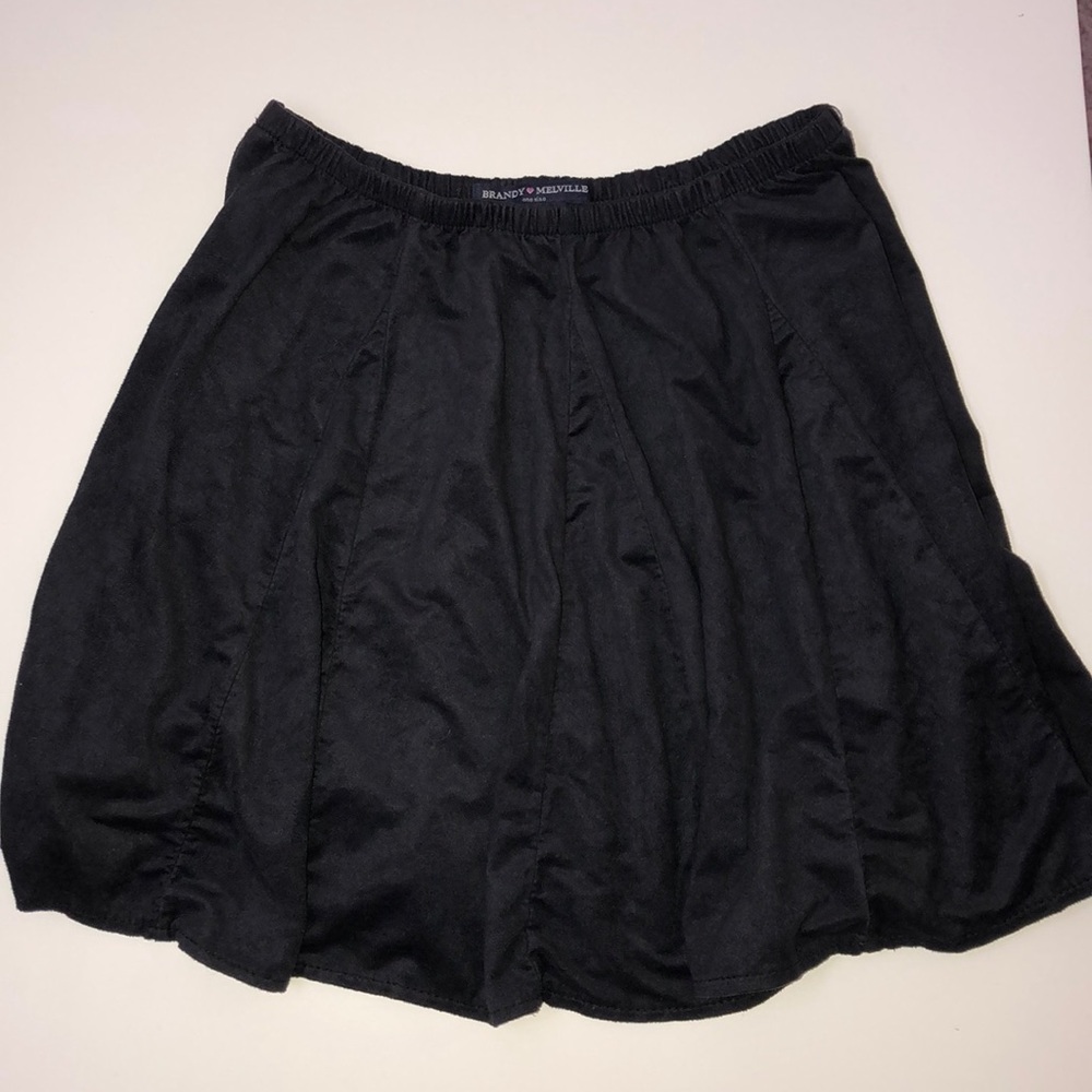 Suede skirt
